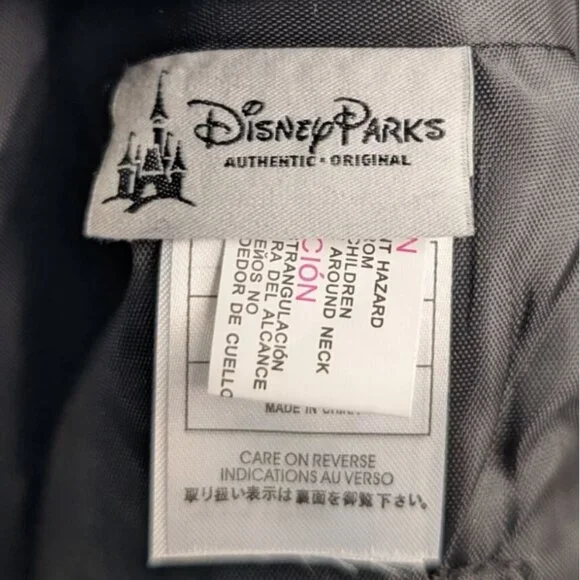 Walt Disney World Drawstring Backpack Black Embroidered Authentic Disney Parks - Picture 9 of 9